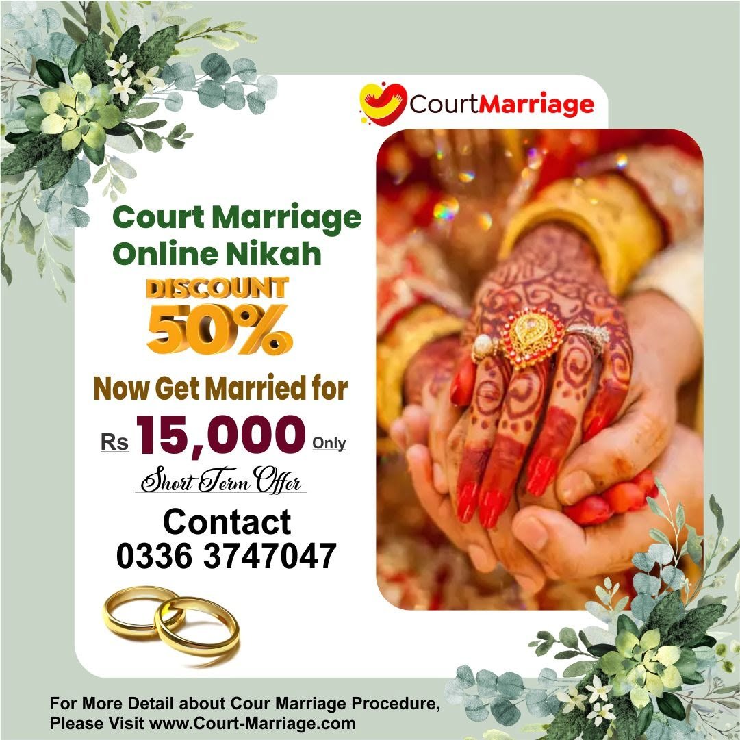 Court Marriage in Pakistan کورٹ میرج Court Marriage Fees 50 OFF Court